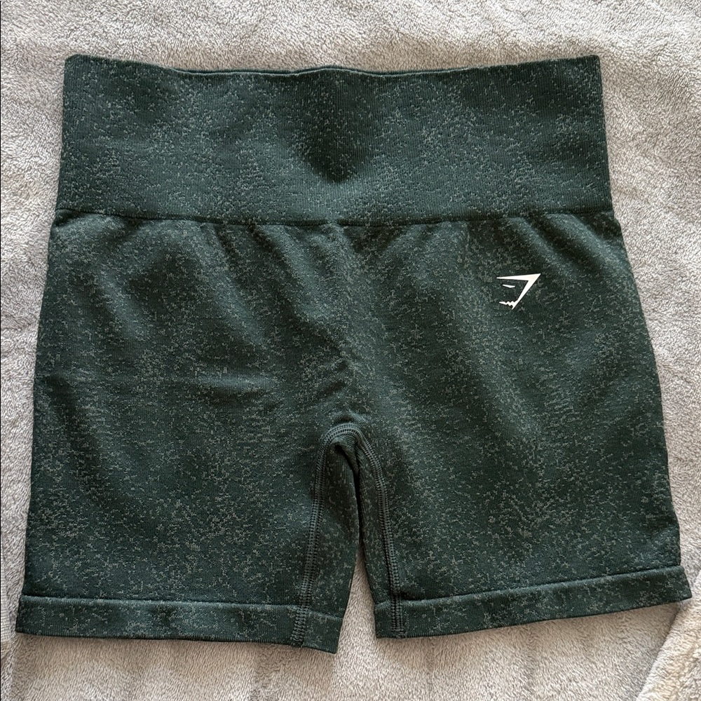 Gymshark High-Waist Women's Athletic Shorts - Dark Green size M never worn